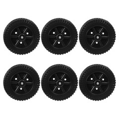 6 Pcs Blow Molding Wheel Garden Cart Tire Grill Wheels Replacement