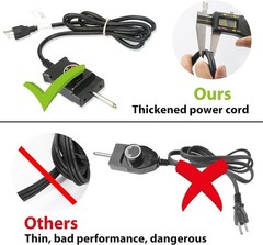 Power Cord for Masterbuilt Smoker Parts Analog Control Plug Dial Knob Temp Th…