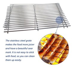 7639 304 Stainless Steel Grill Grates 17.5in for Weber Spirit/Genesis