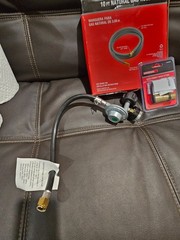 Brand New Universal Natural Gas hose and regulator kit