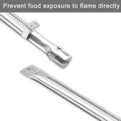 Plowo DCS BBQ Grill Smkoer Burner 213467, Stainless Steel, 18″