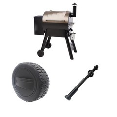 Replacement Rubber Wheel Set for Traeger Grill Outdoor BBQ Cart Accessories