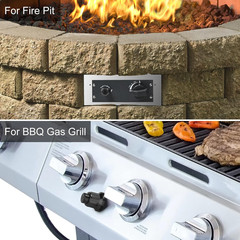 Fire Pit Grill Igniter Kit for Gas Burner System 2 Outlets Ground Wire