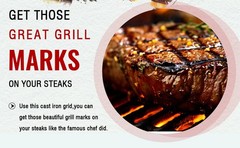 Cast Iron Grill Grates Grid Round for 22 Inch Weber Charcoal Grill,Cooking Grate