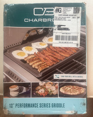 Char-Broil Performance Series Griddle 12 in Black Outdoor Cooking Griddle