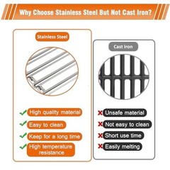 4 Pack BBQ Grill Grate Replacement Parts 19.25″ x 30″ for Bull Grills LP/NG