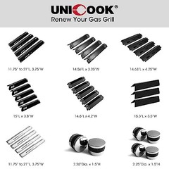 Grill Burner Covers for Nexgrill 720-0888, 720-0888N, 720-0830H, Grill Heat 6