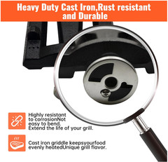 20.5″ Cast Iron Heavy Duty Grill Burners Replacement Part for DCS 36ABQ, 36ABQAR