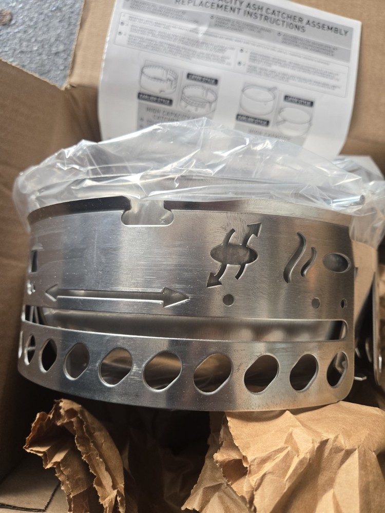 Genuine Weber Kettle Grill 22in Part # 69383 Ash Catcher Assy w/Smoke Indicator