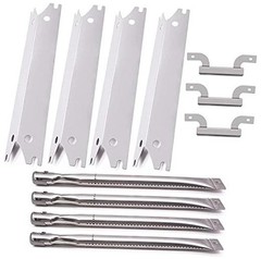 Grill Replacement Parts Compatible for Heat Tent+Burner+Crossover Tubes