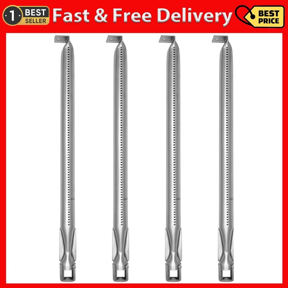 Stainless Steel Straight Tube Burner Replacement for Blackstone 36″ B036, 4-Pack