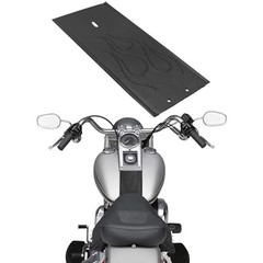 PU Leather Gas Tank Panel Bib for Harley Softail FLSTF 2000-2017, For Black