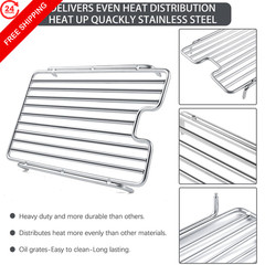 S83012 Side Burner Grate Grill Replacement Parts for Napoleon LEX 485 Silver