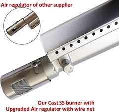 Cast Stainless Steel BBQ Grill Burners Replacement for Bull Cal Flame Jenn AIR