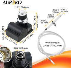 4 Outlet Universal Spark Generator AA Battery Push Button Switch Igniter | Elect