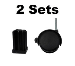 (2) Weber Caster Wheel Gas Grills fits Genesis, Summit, Silver, Spirit – 99241