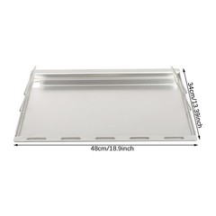 Stainless Steel Grill Plate Grill Griddle for Grill Replacement Part 48*34 cm
