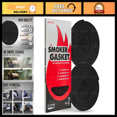 2-Pack 10ft High-Temp Grill Seal Gasket – Smoker Felt Accessories, Heat Locking,