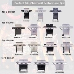 Grill Replacement Parts for Charbroil Performance 4 Burner 463366022 46336502…