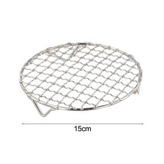 Round Cooking and Cooling Rack 2 Pieces Stainless Steel for Baking Roasting BBQ