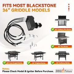 Grill Igniter Kit for Blackstone 36 Inch Griddle 4 Outlet Electronic Battery…