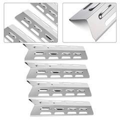 4pcs Heat Plates for Gas Grills Easy Installation Stainless Steel 92071