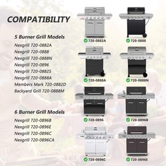 Flame Tamers Replacement for Nexgrill 720-0896B 720-0896C 720-0896E 720-0888N…