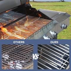 Durable Nexgrill 720-0925 4 Burner Replacement Parts Grates Burners Kit