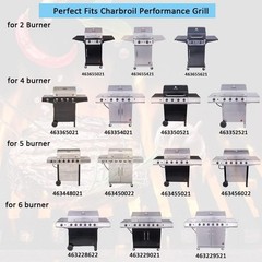 Grill Replacement Parts for Charbroil Performance 5 Burner 463448021 46345002…