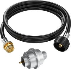 Propane 6FT Hose with Fuel Filter – 20-45 Lb Propane Tanks for Mr.Heater Buddy