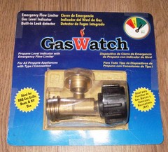 GAS WATCH Sealed Propane Tank Gauge Connection Brass Retrofit TVL-212 NOS