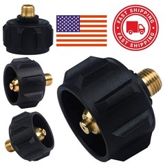 Easy Connect Propane Adapter with Solid Brass Construction for Tank Connection