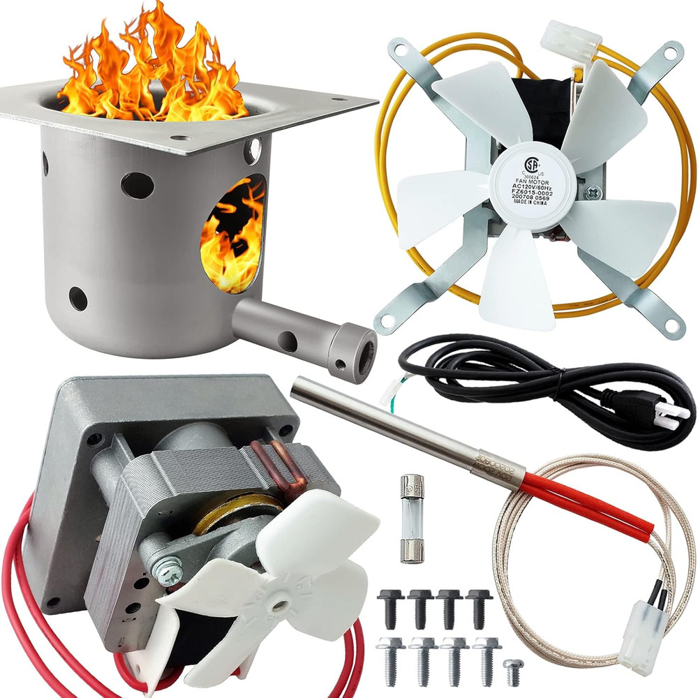 Auger Motor, Induction Fan Kit, Fire Burn Pot and Hot Rod Ignitor for Traeger an