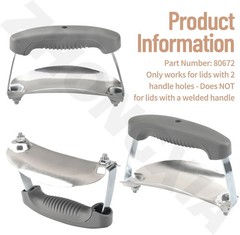 80672 Charcoal Lid Handle & Shield Kit – Only Works for lids with 2 Handle Holes