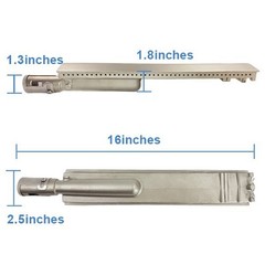 4-Set Heavy Duty Cast 304 Stainless Steel 16″ Grill Burners for Bull