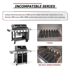 Weber GS4 Genesis II 17″ Flavorizer Bars 5-Pack Porcelain Steel E-310 E-315 E-33