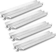 Plowo 94081‑4 Stainless Steel Heat Plate Shield 23‑1/8″ x 5‑3/4″ 4‑Pack Fits Vik