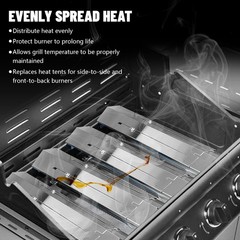 Universal Stainless Steel Adjustable Grill Heat Plates Heat Tents Heat Shield…