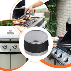 4x Grill Control Knobs Plastic & Silicone for Gas grills with D-stem