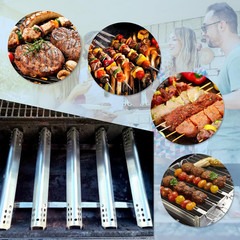 Grill Replacement Parts Stainless Pipe Burner Heat Plate Tent Shield For