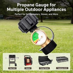 2 Pack Propane Tank Gauge, Propane Level Indicator for 5-40LB QCC-2 Pack