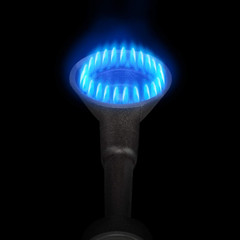 Cabezal De Quemador De Hierro Fundido Alta Presion Con Conector De Laton