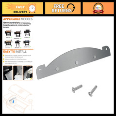 Heavy-Duty Magnetic Heat Deflector for Pellet Grill – Flame Tamer & Diffuser Pla