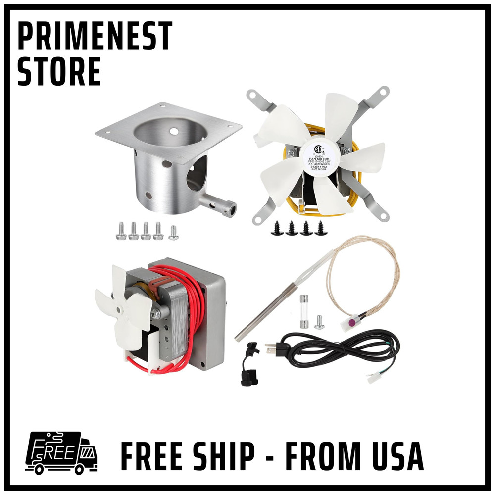 Pellet Grill Replacement Parts Kit (Auger Motor, Fan, Ignitor, Burn Pot)