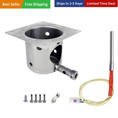 7-Hole Firepot & Hot Rod Igniter Kit Compatible with Traeger, Pit Boss, Camp …