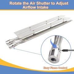 Stainless Steel Grill Burners Tube Replacement – 24″ for Viking Gas Grills, 2 Pa