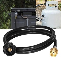 Adapter Hose for Propane 4FT Converts 1lb to 20lb Tanks for QCC1 Gas Grilling