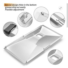 Drip Pan Adjustable with Drip Tray Nexgrill Dyna Glo Kenmore Universal Gas Grill