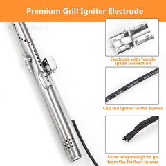 Grill Replacement Parts Kit 16.97″-For Charbroil Performance 5 Burner, 1