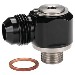 8AN Male Flare Banjo to M14x1.5 Stainless Steel Banjo Bolt 8AN to M14x1.5 Black